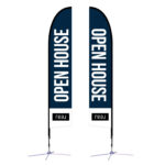 Real | 14 Ft. Feather Flag X Based Double Sided | Brandco. In 14 Feather Flag Template