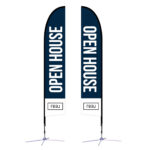 Real | 14 Ft. Feather Flag X Based Double Sided | Brandco. With Regard To Feather Flag Blank Template 14 Ft