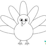 Salt Painted Turkey Craft With Free Turkey Template   Happy Throughout Template For Turkey Craft
