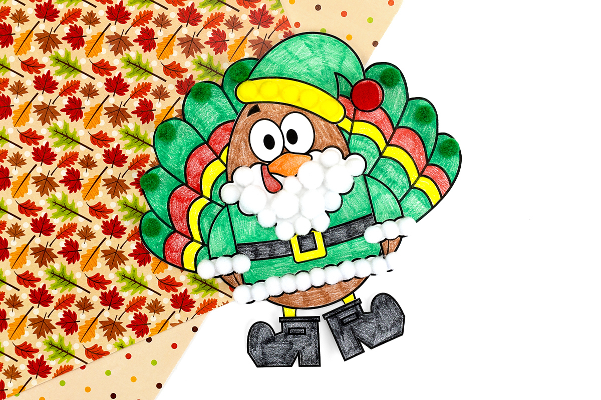 Santa Turkey Disguise (Free Printable) - Fireflies And Mud Pies throughout Santa Disguise a Turkey Template