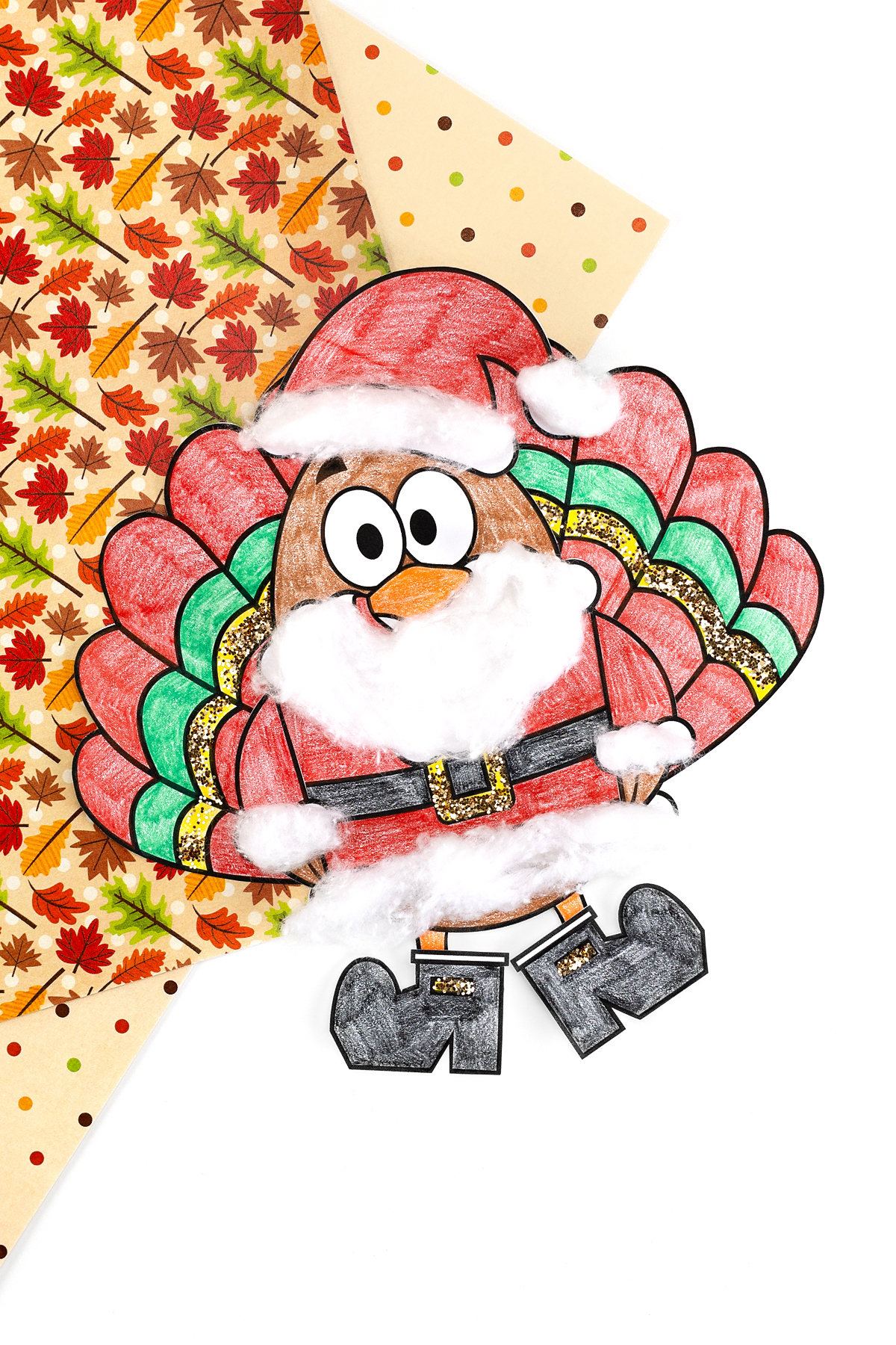 Santa Turkey Disguise (Free Printable) - Fireflies And Mud Pies throughout Turkey Disguise Santa Template