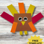 Shape Turkey Craft For Kids: Free Printable Thanksgiving Craft Inside Shape Turkey Template