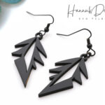 Sharp Edges Feather Shape Earring Svg Laser Cut File For Glowforge, Wooden,  Acrylic, Leather Earring Template Svg Digital Download Within Laser Cut Feather Earrings Template