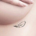 Small Feather Temporary Tattoo   Etsy Throughout Small Feather Tattoo Template