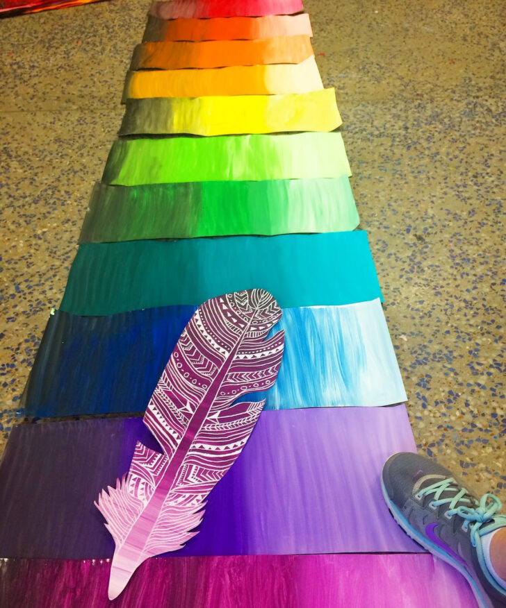 Feather Template For Wing Mural