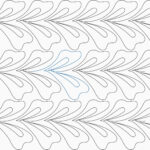 Spineless Feathers Collection E2E Design 3   Digital Or Printable In Printable Feather Quilting Template