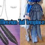 Starbird Vogel Schwanzfedern Cosplay Template   Etsy Österreich Throughout Tail Feather Template