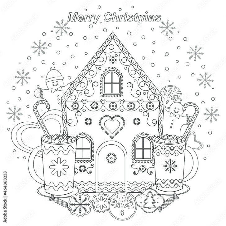 Gingerbread House Template Book
