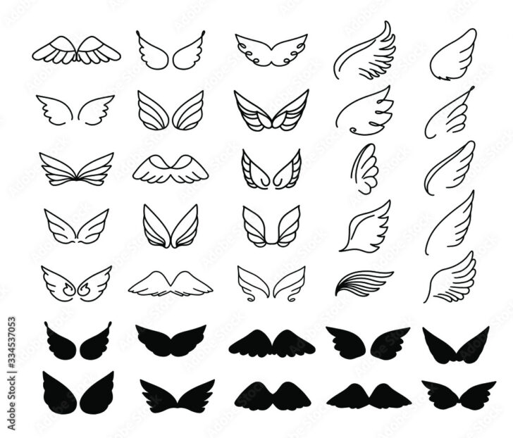 Feather Wings Template
