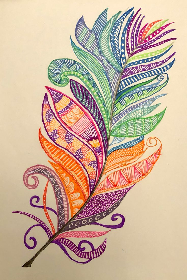 Straight From My Art – Feather Zentangle regarding Zentangle Feather Template