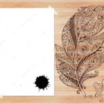 Stylish Presentation Of Business Poster, Flyer, Cover, Invitation With Feather Template Flyer