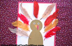 Super Easy Feather Turkey Craft with regard to Craft Foam Feather Template