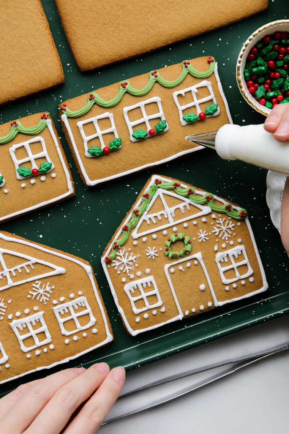Sweet &amp;amp; Petite Gingerbread Houses (With Wilton!) - Constellation in Wilton Gingerbread House Template