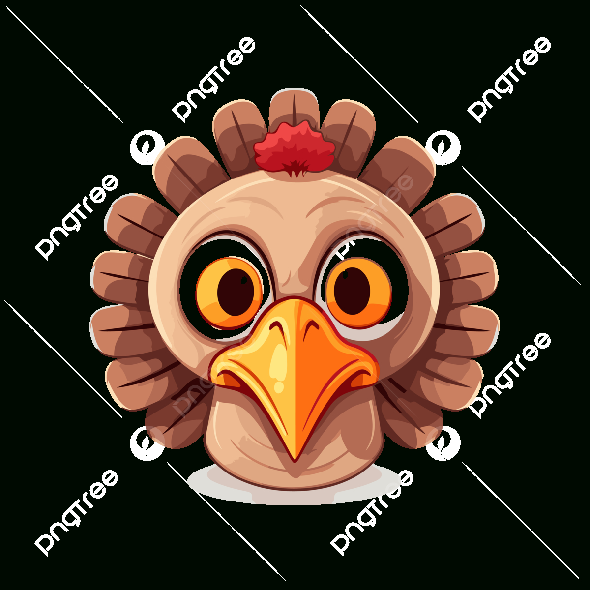 Template Turkey Face Vector, Sticker Clipart Cartoon Turkey Head regarding Turkey Head And Neck Template