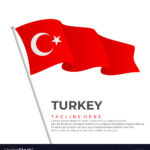 Template Turkey Flag Modern Design Royalty Free Vector Image Inside Turkey Flag Template