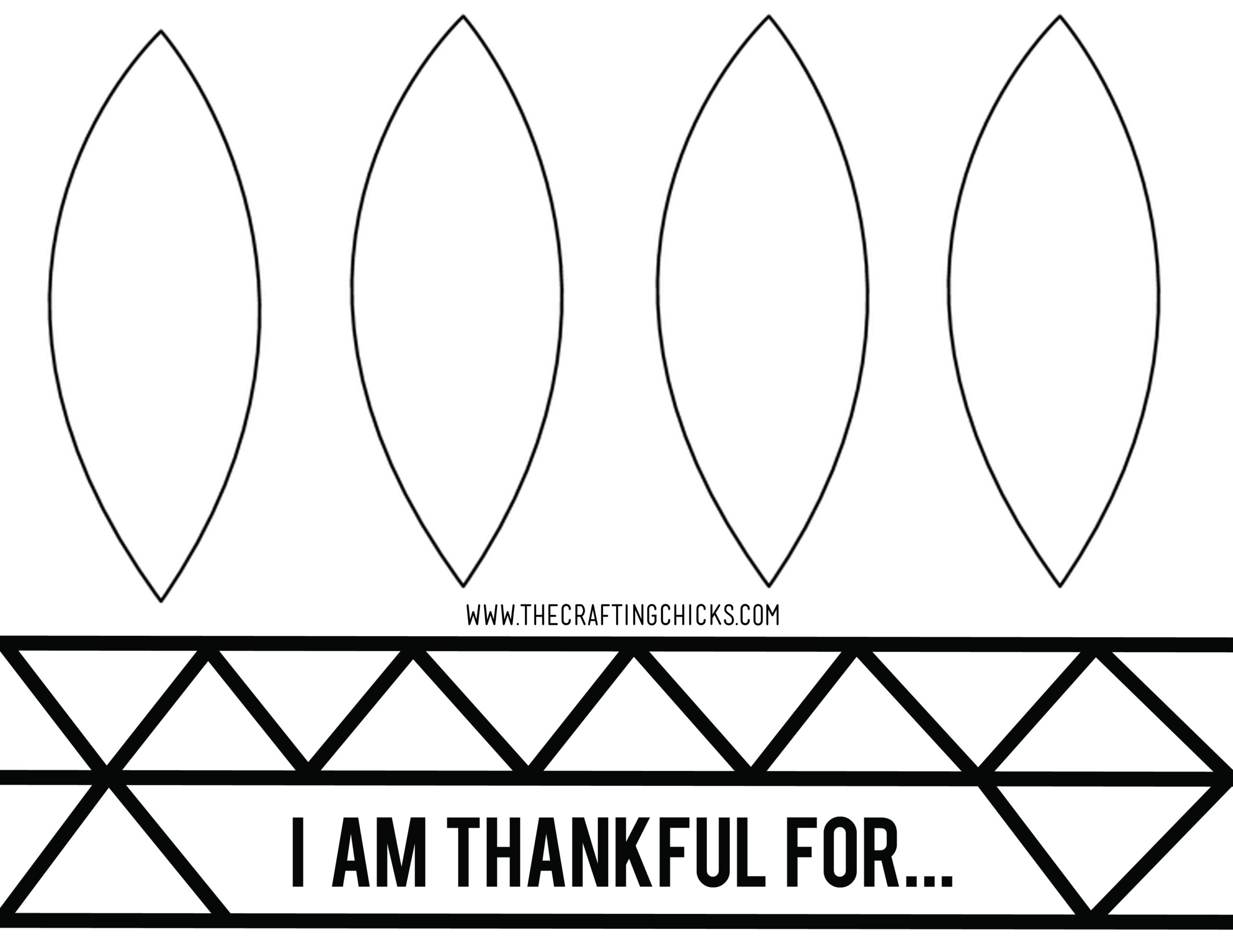 Thankful Feathers Hat in Feather For Indian Hat Template