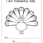 Thankful Turkey Printable Intended For Free Thankful Turkey Template