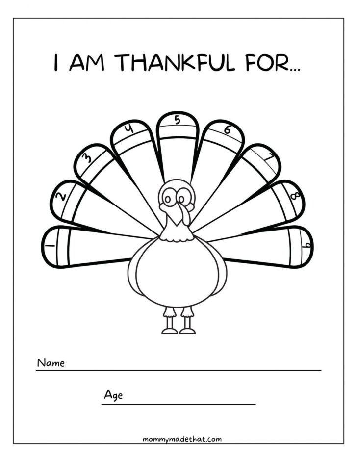 Free Printable Thanksgiving Turkey Template