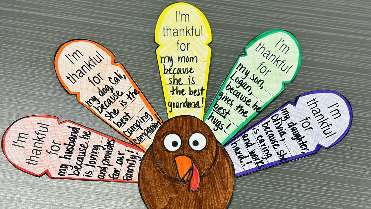 Thankful Turkeys For Home Or Classroom - Arizona Pbs in I Am Thankful For Turkey Feather Template