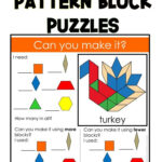 Thanksgiving Activities | Pattern Block Mats | Pattern Blocks With Free Pattern Block Turkey Template
