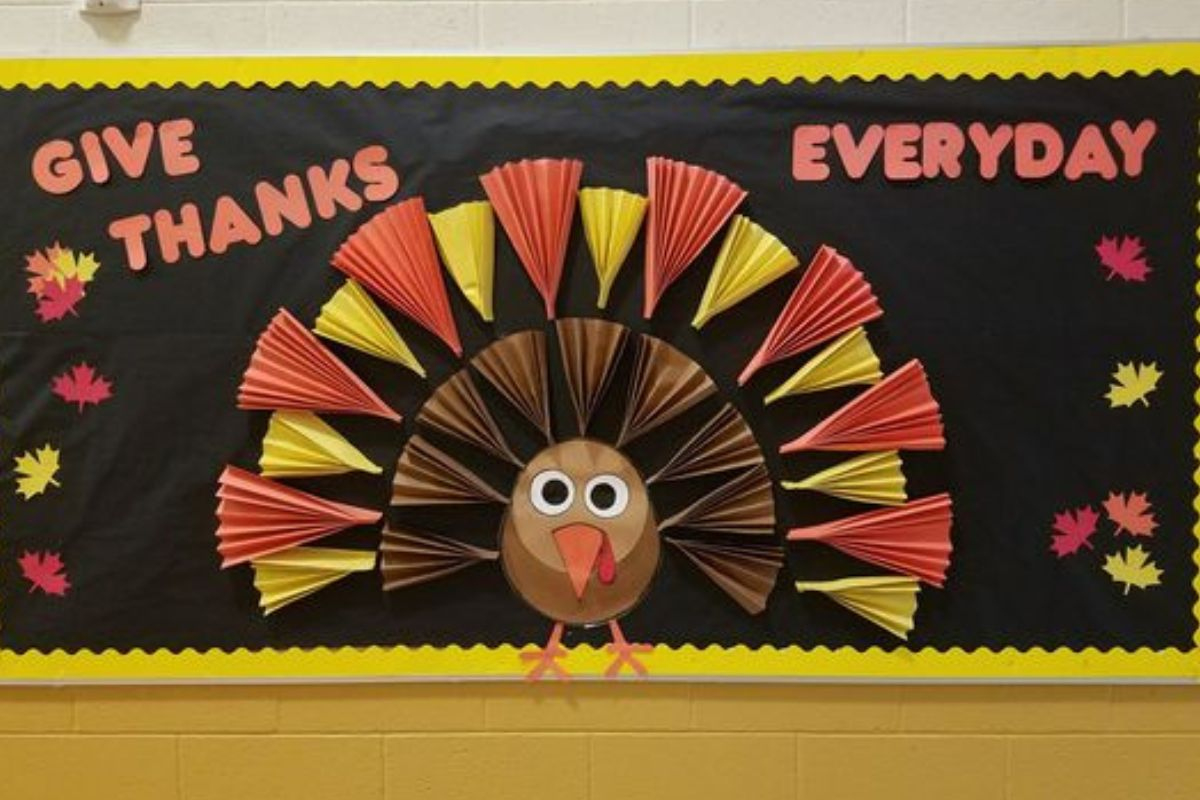 Thanksgiving Bulletin Board Ideas | Easy & Interactive - Little intended for Turkey Bulletin Board Template