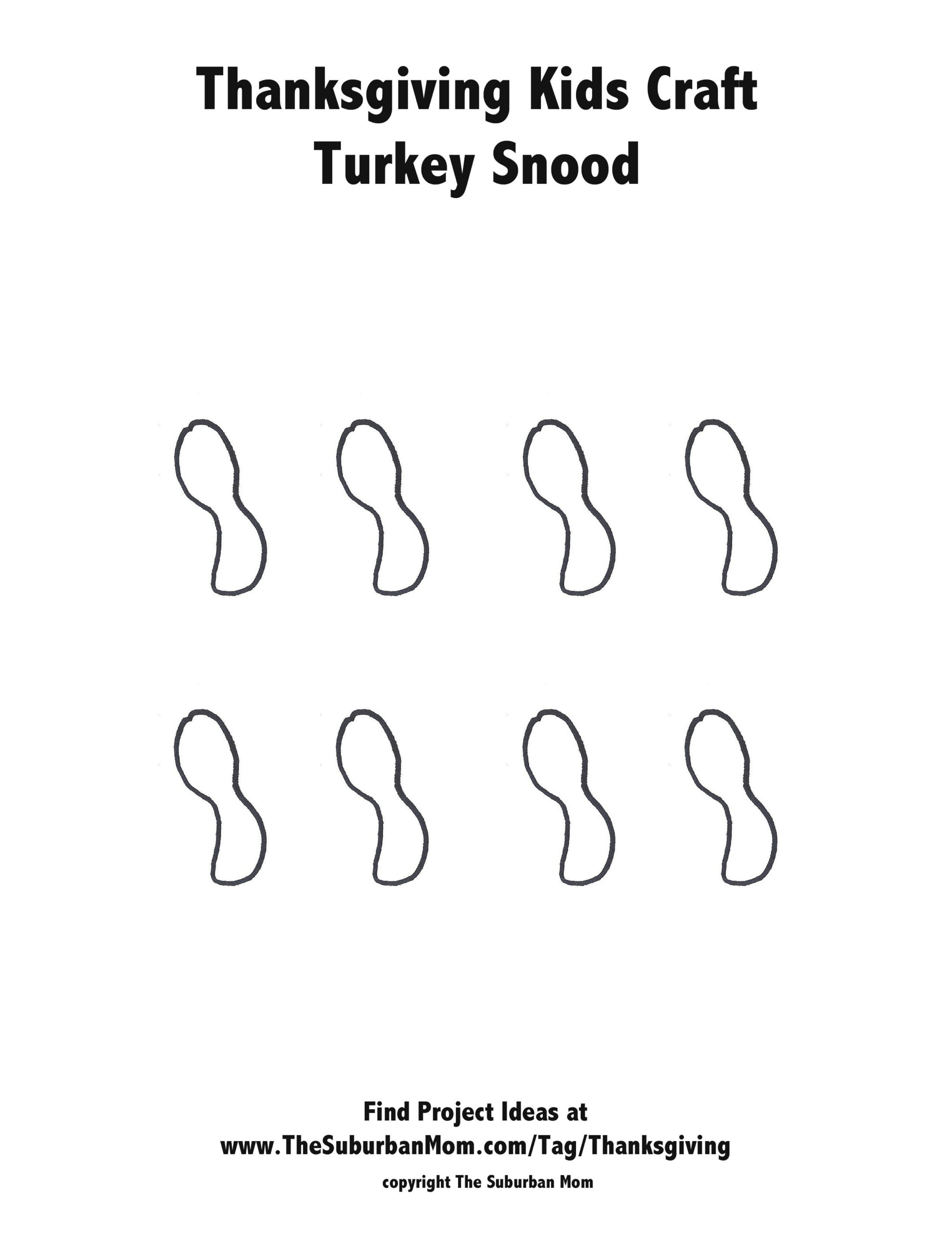 Thanksgiving Kids Craft: Handprint Turkey Crown - The Suburban Mom throughout Turkey Snood Template