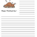 Thanksgiving Printable Writing Paper For Free Turkey Writing Template