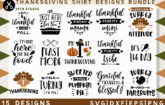 Thanksgiving Shirt Designs Bundle – M38 | Svg Dxf Eps Png19Th regarding Turkey Shirt Template