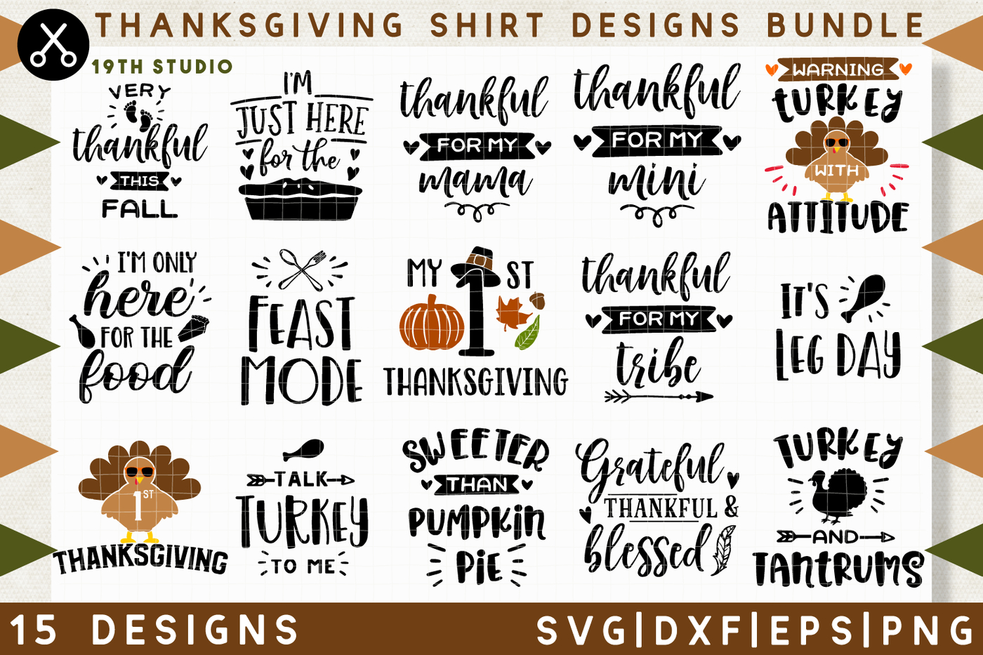 Thanksgiving Shirt Designs Bundle - M38 | Svg Dxf Eps Png19Th regarding Turkey Shirt Template