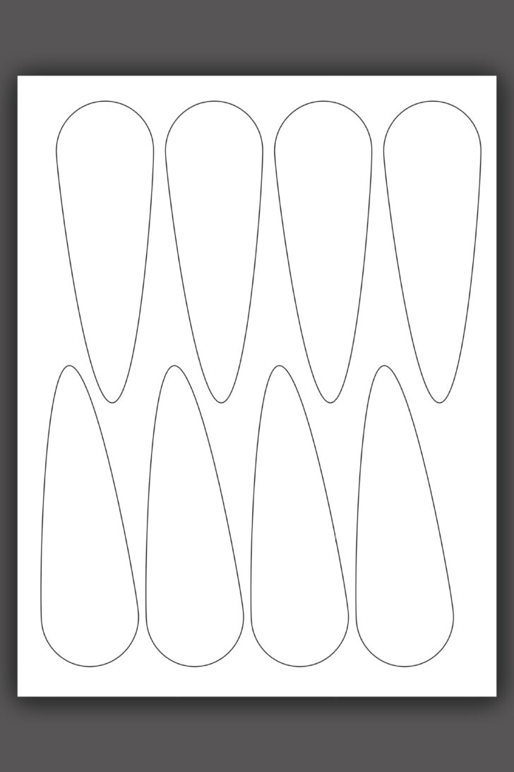 Turkey Feather Template 8 Turkey Feather Template 8