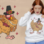 Thanksgiving Turkey Dab T Shirt Design Vector Download Throughout Turkey Shirt Template