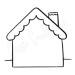 The Cutest Gingerbread House Coloring Pages   Cassie Smallwood With Gingerbread House Template Coloring