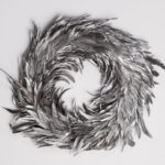 The Home Collection Silver Feather Wreath At Sue Parkinson With Regard To All Brands Sewing Template Feather Wreath Template