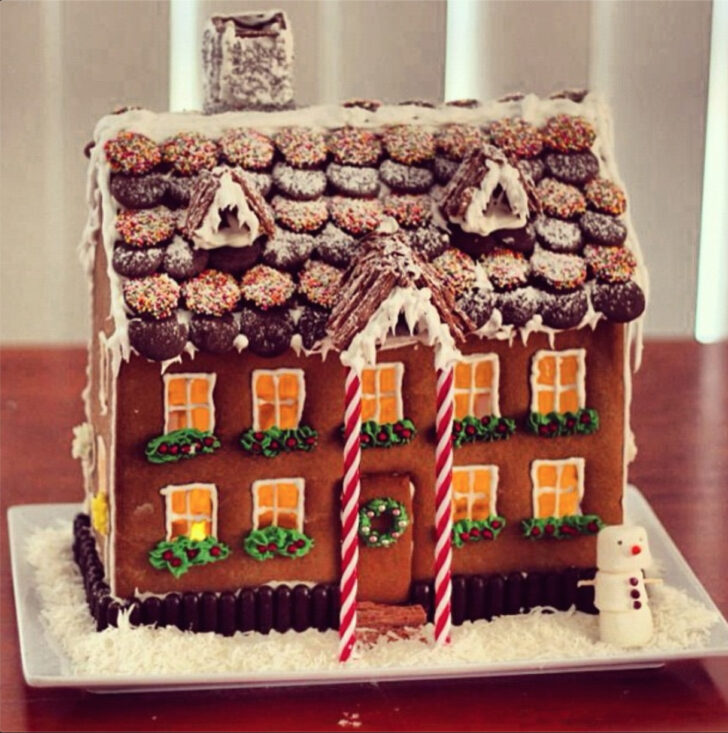Best Gingerbread House Template