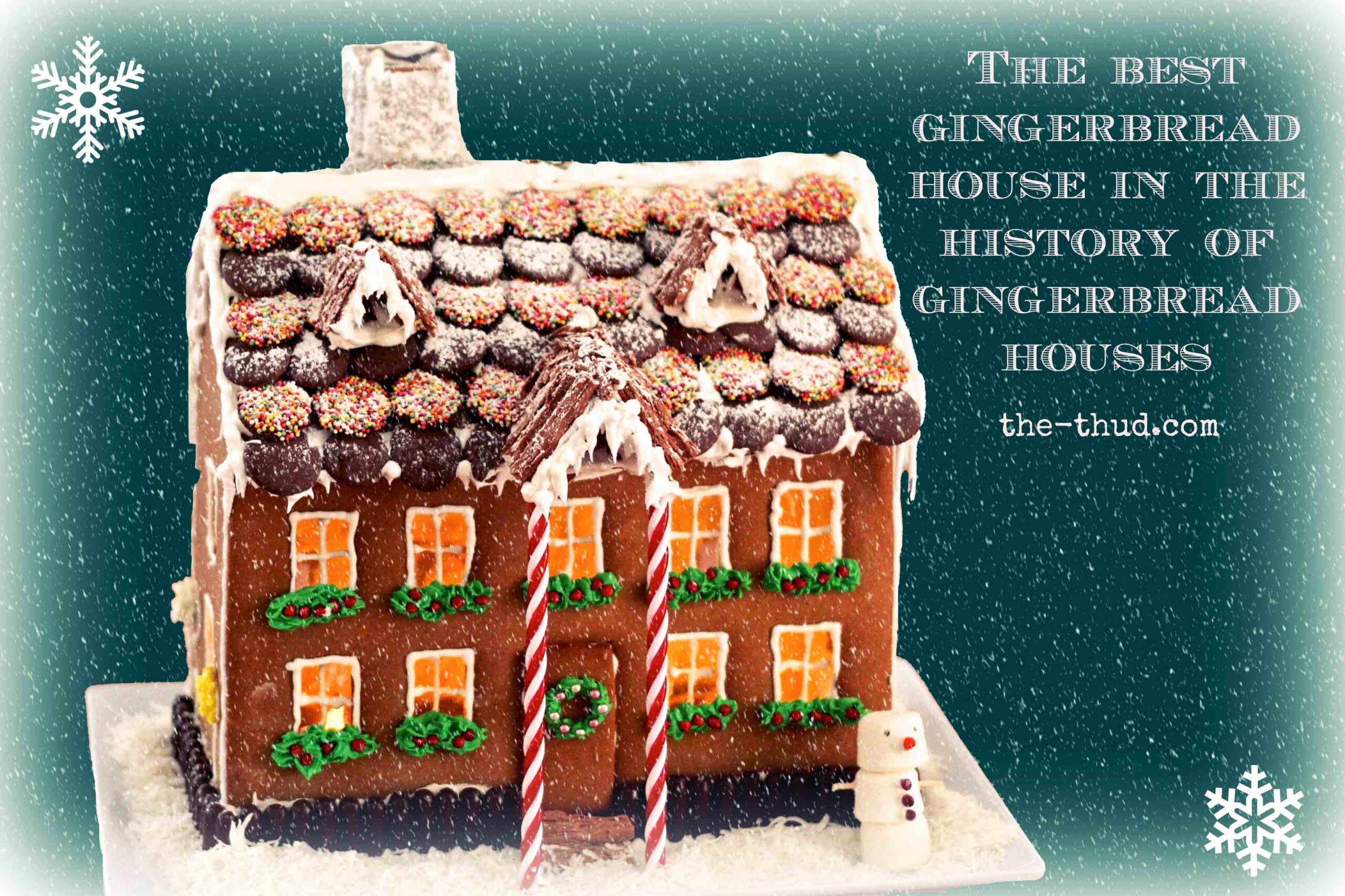 The Thud Gingerbread House Template - The Thud within Gingerbread House Template and Recipe