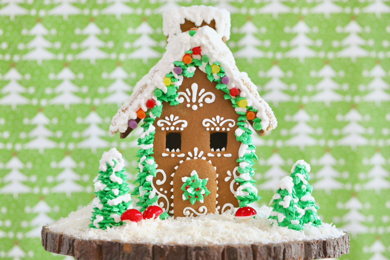 The Ultimate Homemade Gingerbread House Kit Recipe inside Gingerbread House Kit Template