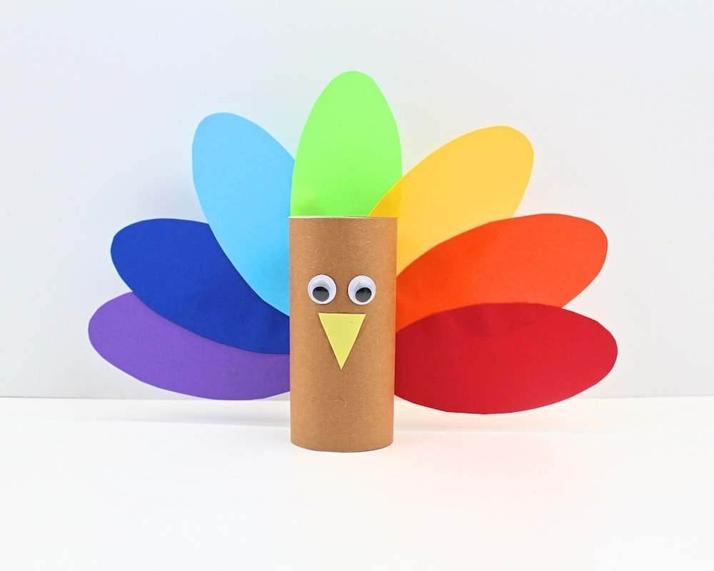 Toilet Paper Roll Turkey Craft For Kids (With Free Template regarding Toilet Paper Roll Turkey Craft Template