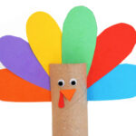 Toilet Paper Roll Turkey Craft   Kids Activity Zone Throughout Toilet Paper Turkey Craft Template