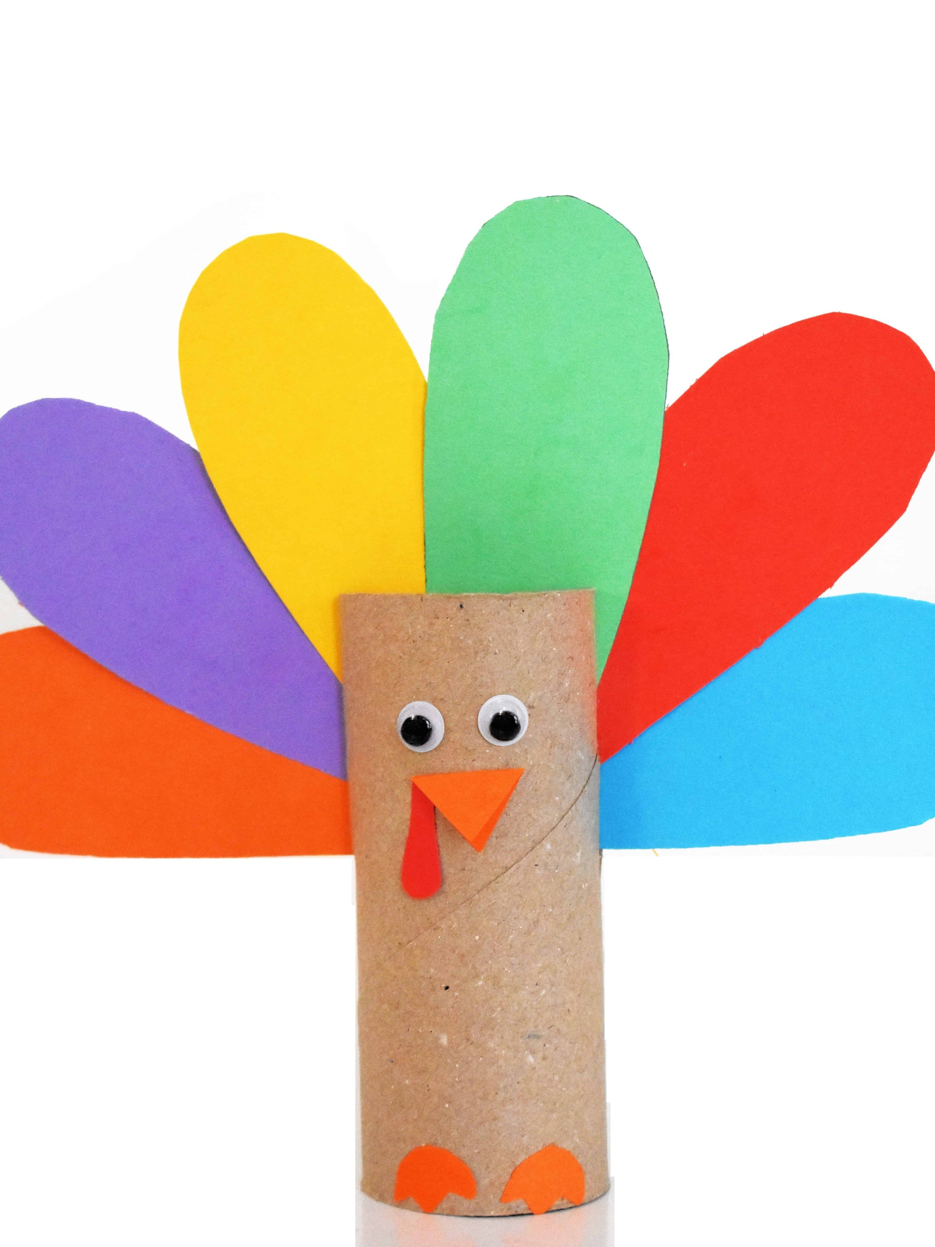 Toilet Paper Roll Turkey Craft - Kids Activity Zone with regard to Turkey Toilet Paper Roll Craft Template