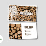 Tree Service Business Cards   Etsy Within Feather Banner Template Free Downloadlawn Signs