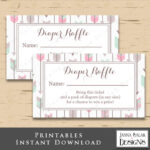 Tribal Arrow Diaper Raffle Tickets Instant Download Printable With Free Printable Tickets Template Diaper Raffle Feather Tribal Arrow