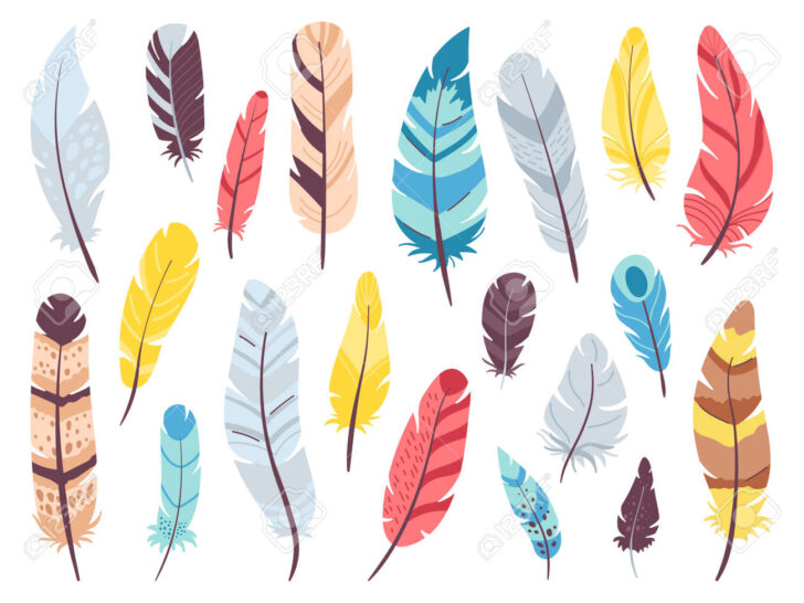 Doodle Feather Template