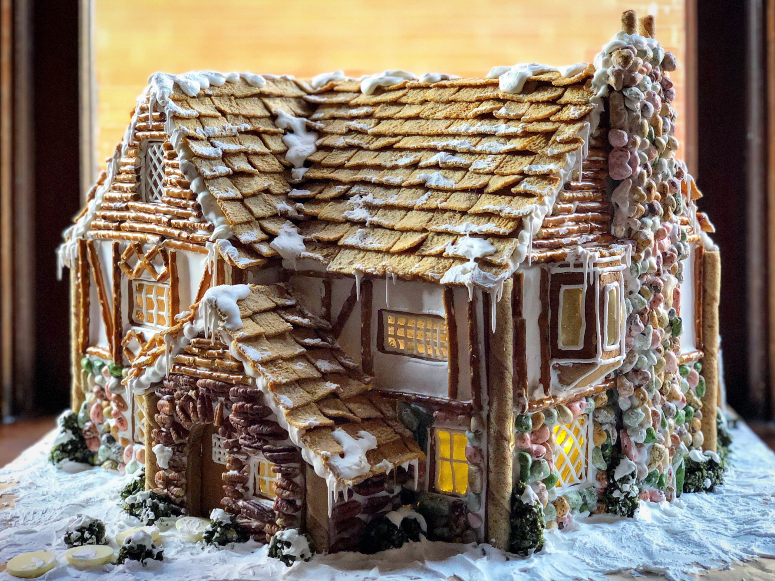 Tudor Revival Gingerbread House : R/Baking inside Tudor Gingerbread House Template