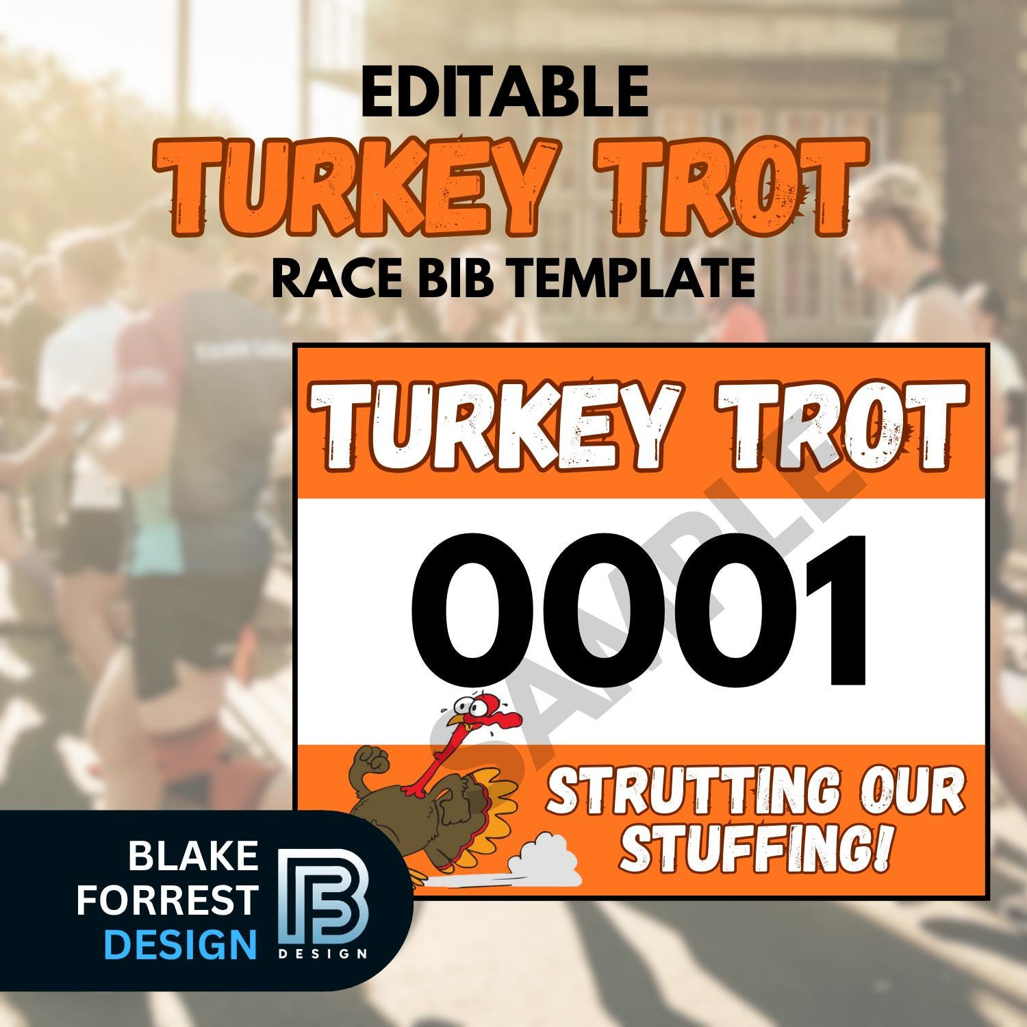 Turkey Bib - Etsy pertaining to Turkey Trot Bib Template
