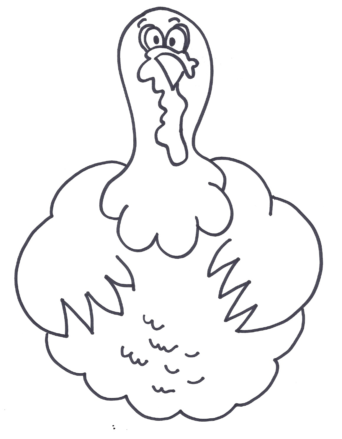 Turkey Body Clipart – Free Clipart #2653561 | Clipart Library inside Featherless Turkey Template