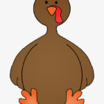 Turkey Clipart Body   Turkey Cartoon No Feathers Transparent Png Intended For Free Printable Turkey Without Feathers Template