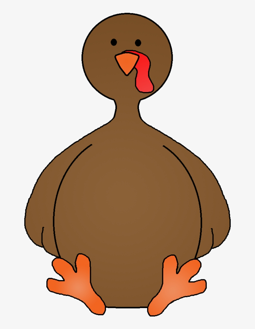 Turkey Clipart Body - Turkey Cartoon No Feathers Transparent Png with Free Turkey Template Without Feathers