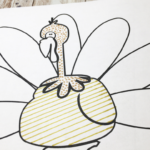 Turkey Colouring Page Zentangle Art   Messy Little Monster Within Zentangle Turkey Template