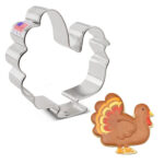 Turkey Cookie Cutter 3 5/8" X 3 5/8" For Turkey Cookie Template