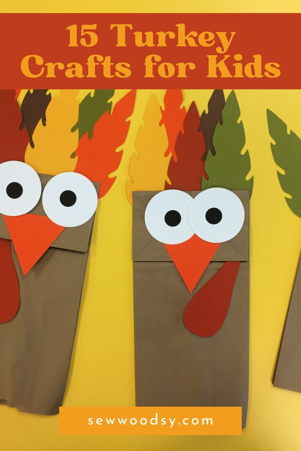 Turkey Crafts For Kids - Sew Woodsy with Felt Turkey Eyes Beak Beard Template